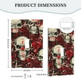 thumbnail image 5 of ZICANCN Outlet Covers Wall Plate, Occult Blood Skulls Light Switch Cover Decorative, Duplex Toggle Combo 1-Gang, 5 of 9
