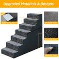 thumbnail image 3 of Escalera para perros Casusv de 31" con 7 peldaños, funda lavable antideslizante, 3 of 7