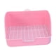 thumbnail image 2 of Caja de Arena para Conejos, Entrenador de Inodoro, Bandeja para Mascotas con Orinal de Rejilla para Chinchilla, Hámster, Conejo, Suministros, Accesori Rosado Colco bandeja de arena para conejos, 2 of 8