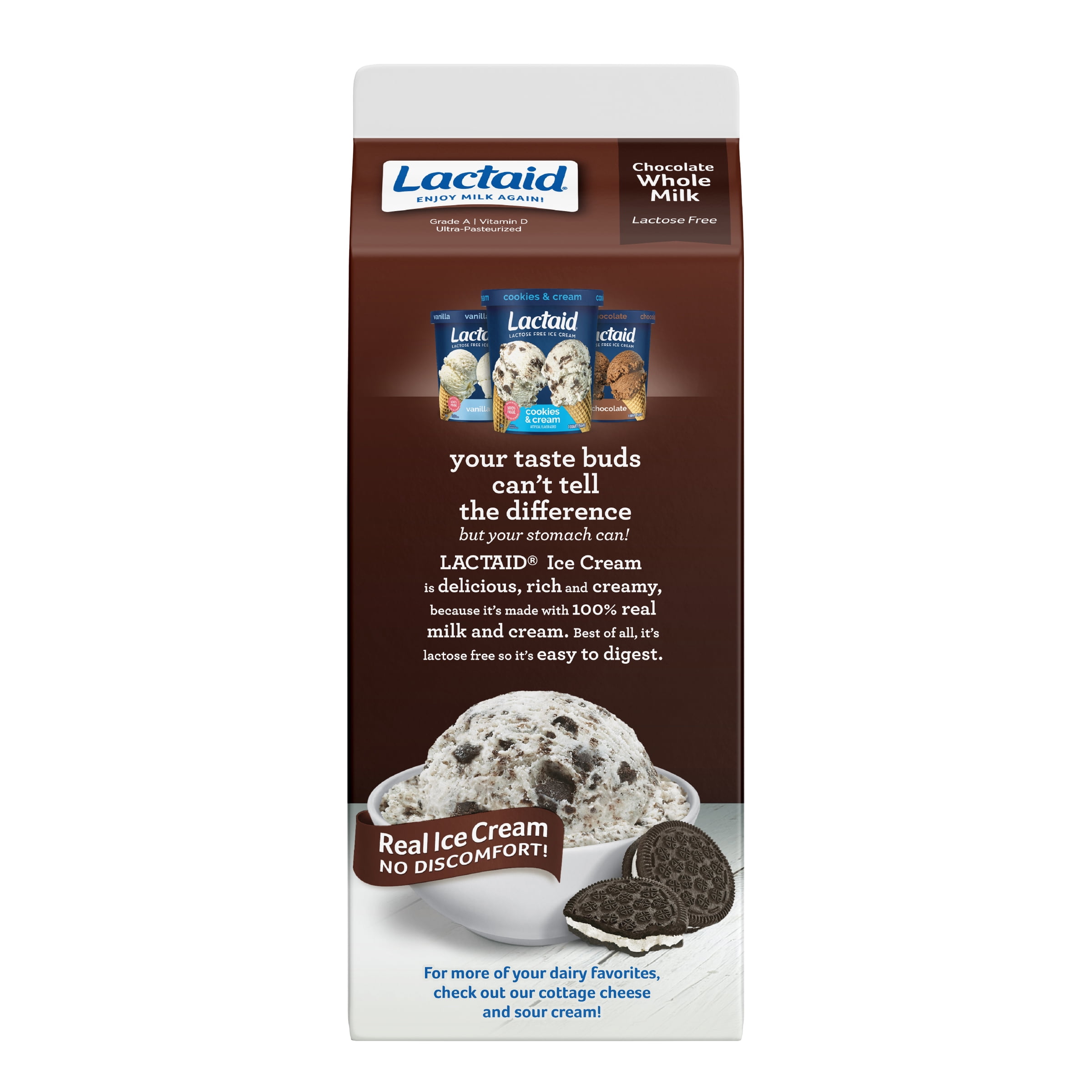 Lactaid Whole Chocolate Milk, 64 Fluid Ounce