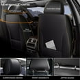 thumbnail image 2 of LAONNVIR Leather Auto Car Seat Covers Front Row Seat Protector Fit for Ford Edge 2007-2024 2 Seats Front Set Universal Fit (Black), 2 of 8