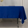 thumbnail image 6 of BalsaCircle 60" x 102" Royal Blue Lamour Satin Rectangular Tablecloth Table Linen | 60x102" Washable Fabric Table Cloth Covers for Buffet Events Kitchen Dining Wedding Party Reception, 6 of 8
