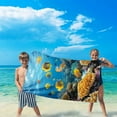 thumbnail image 5 of Kbndieu Beach Towels Super Lightweight Colorful Bath Towels Sandproof Beach Blanket Multi-purpose Towel for Travel Swimming Pool Beach Vacation Essentials, 5 of 9