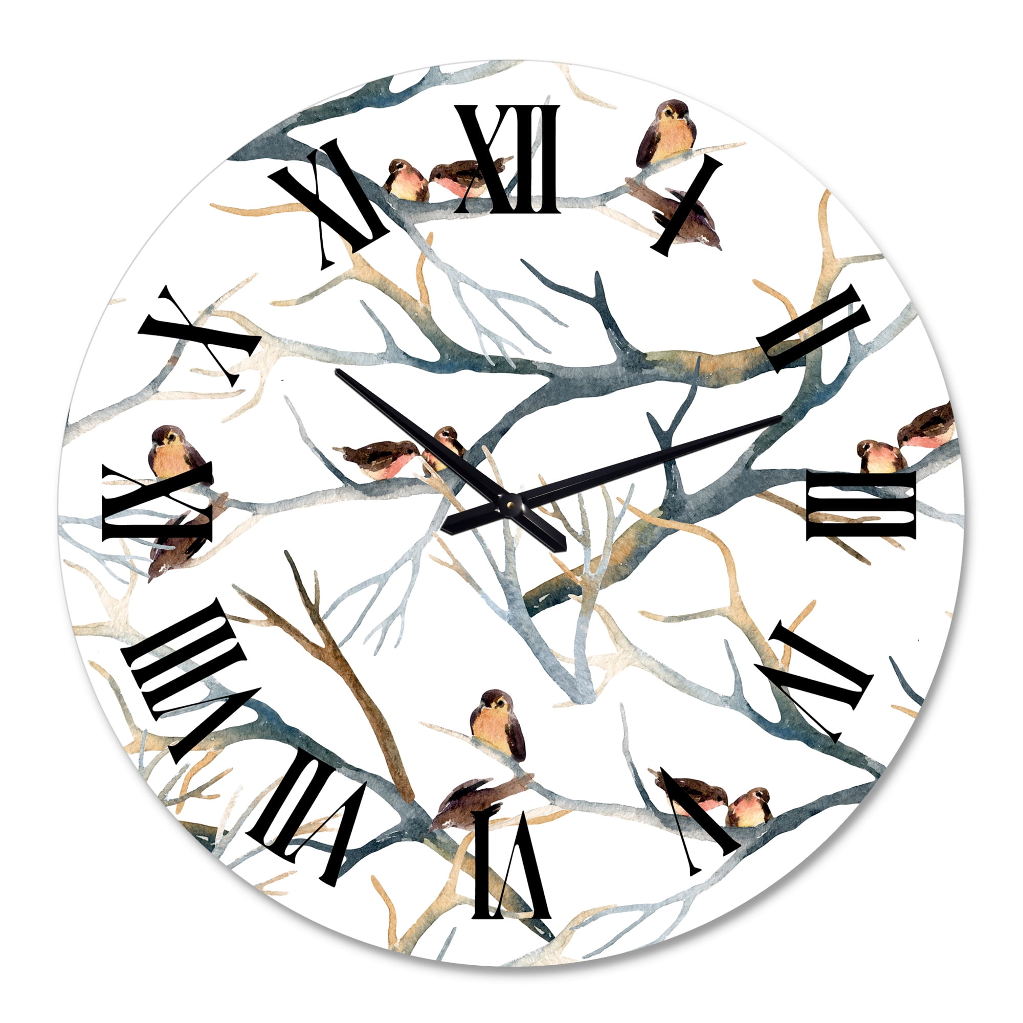 Designart 1 in Quartz Traditional Wall Clock