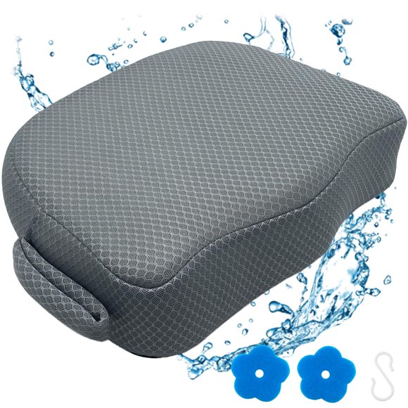 Asiento elevador para jacuzzi AEROiVi de 13 cm de grosor, antideslizante, gris