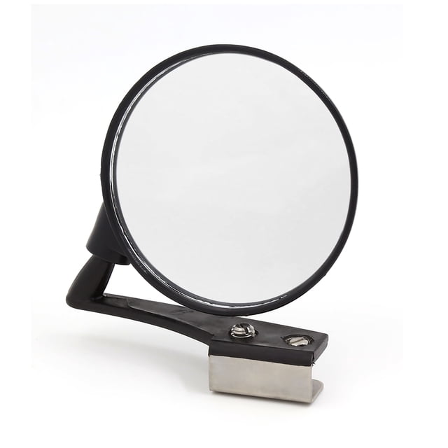 Espejo Retrovisor Izquierdo Frontal Negro para Coche Gran Angular Universal Punto Ciego Convexo
