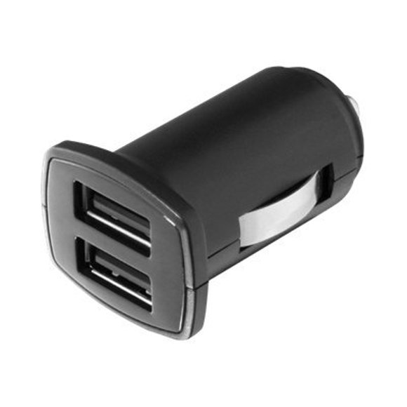 Aluratek (USB) Dual USB Auto Charger - Adaptateur d'Alimentation de Voiture - 2 A - 2 Connecteurs de Sortie