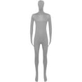 thumbnail image 6 of Rohuuque Unisex Adult Full Body Suit Dance Tight Fit with Feet and Hands Breathable Spandex Unitard Light Shows Jumpsuit for Men Women Gray, 6 of 7
