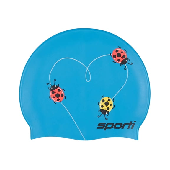 Sporti Ladybug Love Silicone Swim Cap