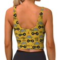 thumbnail image 4 of Picia Modern Truck Sports Bra for Women,Padded Strappy Sports Bras Medium Support Yoga Bra with Removable Cups,Running Yoga Bra-X-Large, 4 of 9