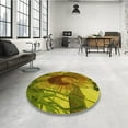 thumbnail image 4 of Ahgly Company Machine Washable Indoor Rectangle Transitional Dark Bronze Brown Area Rugs, 5' x 8', 4 of 7