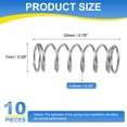 thumbnail image 2 of 10Pack Compression Spring, 304 Stainless Steel 7mm OD 0.6mm Wire 20mm Length Mechanical Spring for Shop Home Repair Project, Silver Tone, 2 of 5