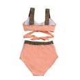 Cathalem Cute Bathing Suits Women's Bikini Set Two Piece Swimsuit Cute Bathing Suit(Pink,XXL