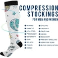 thumbnail image 4 of GZHJMY Space Compression Socks, Women Men Long Stocking (20-30mmHg), Travel Knee High Stockings for Athletic Sports,Running,Cycling,Nursing, 4 of 7