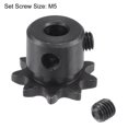 thumbnail image 3 of Uxcell Sprocket Carbon Steel with Set Screws 6mm, 3 of 6