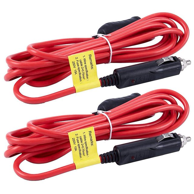 12v/24v 12ft encendedor de coche enchufe de carga cable de extensión Afortunado Sencillez