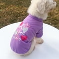 thumbnail image 5 of Pet Sweatshirt O Neck Casual Super Soft Pink Heart Print Dog Puppy Vest Pet Supplies, 5 of 8