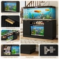 thumbnail image 6 of ANPOO Fluted 75-120 Gallon Fish Tank Stand with Power Outlet, 59.1" Aquarium Stand with 2 Drawers and 2 Storage Door, Heavy Duty Tank Stand for 2 Fish Tank & Reptile Terrarium, 1000lbs Capacity, 6 of 9