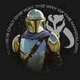 thumbnail image 2 of Girl's Star Wars: The Mandalorian Mandalore Way  Graphic Tee Black Large, 2 of 4