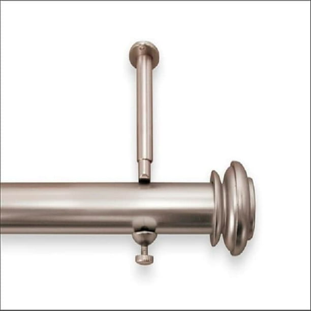 Pinnacle Adjustable 12 to 20foot Patio Door Curtain Rod 240 Pewter