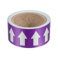 thumbnail image 1 of Unique Bargains Flow Arrow Tape, Polyethylene Pipe Marking Sticker, 2 inch x 33 ft, Purple/White, 1 of 4
