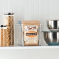 thumbnail image 4 of Mainstays Large Deep Clear Plastic Pantry Storage Bin Organizer with Handles, 12 in x 7.5 in x 8 in, 4 of 8