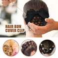 thumbnail image 3 of BRIGHTFUFU 2 uds. Fundas para moño para el pelo, redecilla para el pelo con lazo, Clip para el pelo para mujer, Clips para pasador de redecilla, 3 of 8