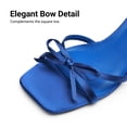 thumbnail image 5 of DREAM PAIRS Women's Bow Heels -Kitten Heels for Women, Square Toe Strappy Heeled Sandals, Elegant Wedding & Bridal Bownots Sandals for Formal & Special Occasions, 5 of 5