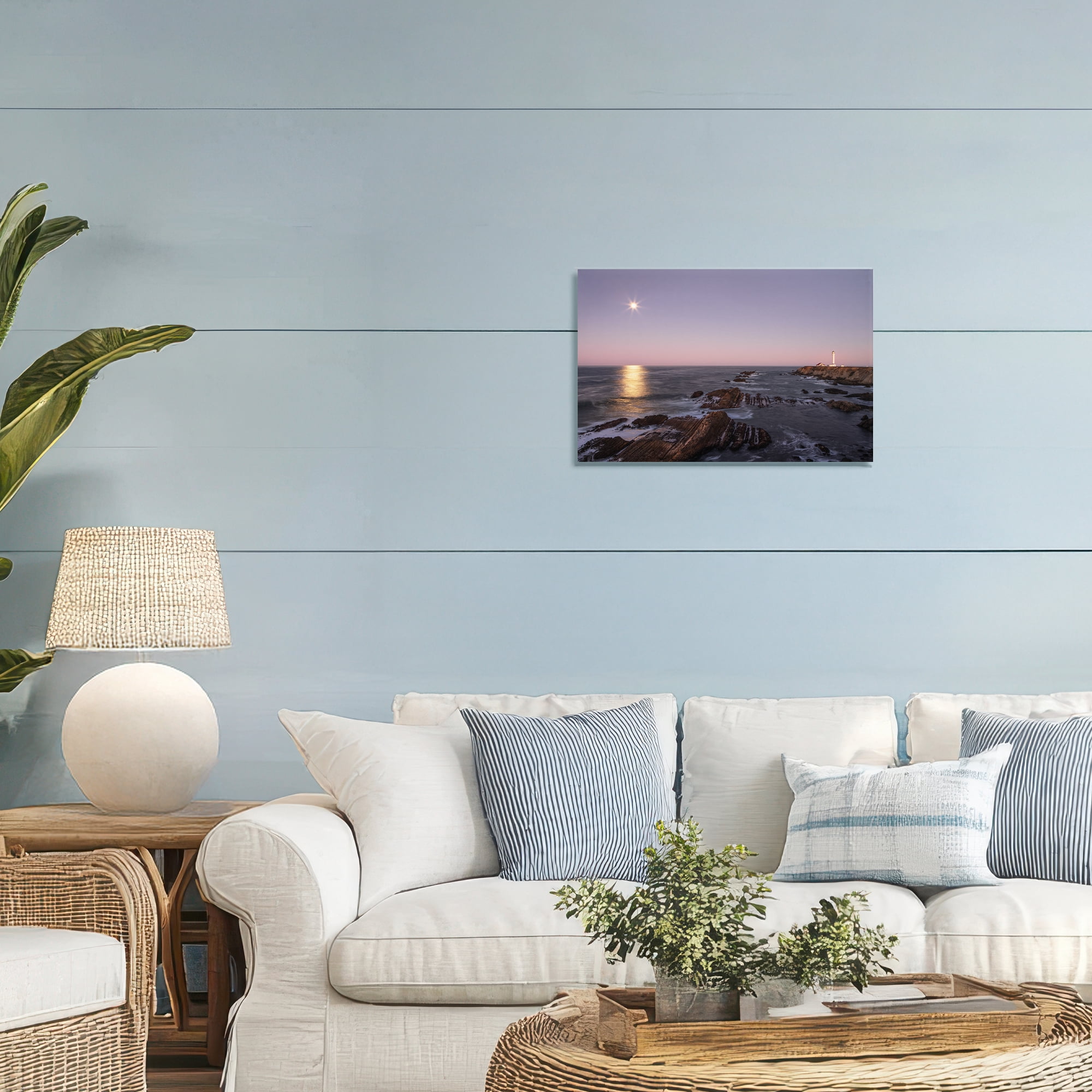 Stupell Industries Moon Arena Coastline Canvas Wall Art, design by Shelley Carlisle