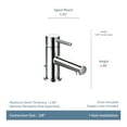 thumbnail image 2 of Align Matte Black One Handle Bathroom Faucet, 2 of 7