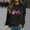Black, variant on Fartey October Breast Cancer Survivor Sweatshirts for Women Funny Pink Ribbon Leopard Print Tunic Tops Fashion Fall Fleece Round Neck Long Sleeve Pullover,White,XL