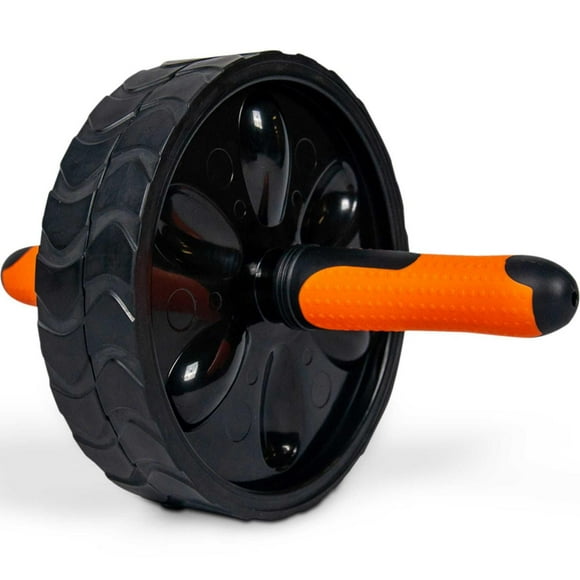 Iron Body Fitness Deluxe Double Ab Wheel Roller with Dual Wheels and Comfort Grip Handles