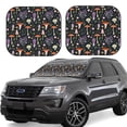 thumbnail image 6 of Kdxio Mushrooms Print 2-Piece Sun Shade Front Windshield - Foldable Car Front Window Sunshades For Most Sedans Suv Truck, 6 of 6
