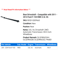 thumbnail image 2 of Rear Driveshaft - Compatible with 2011 - 2014 Ford F-150 RWD 3.5L V6 - Replacement, 2 of 3