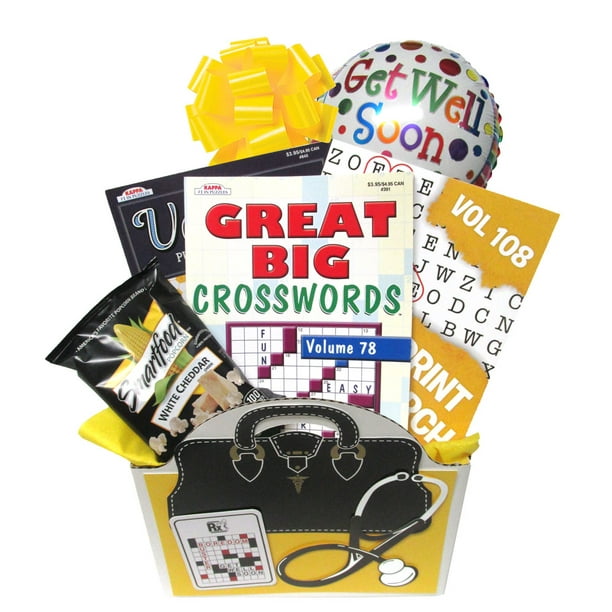 Boredom Buster Get Well Gift Basket With Puzzle Books For Men And Women Walmart Com Walmart Com