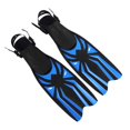 thumbnail image 3 of QualitChoice Chaussures de Plongée Snorkeling à Talon Ouvert avec Sangle Réglable S-M Noir + Bleu Royal P-M, 3 of 6