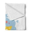 thumbnail image 2 of Saying Soft Flannel Fleece Throw Blanket, Colorful Illustration with Hand Lettering Words with Stars and Crescent Moon, Cozy Plush for Indoor and Outdoor Use, 70" x 90", Multicolor, by Ambesonne, 2 of 5