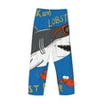 thumbnail image 3 of Lsque Shark With Sunglasses and Lobste Print Men's Pajama Pants, Lounge Pant - Comfortable Home Wear,Elastic Waistband, Stylish Design-Large, 3 of 9