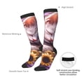thumbnail image 4 of Balery Warm Sunflower Sleeping Cat Calcetines novedosos Calcetines deportivos Calcetines hasta la rodilla Calcetines de algodón Calcetines originales y geniales, 4 of 6