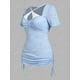 thumbnail image 2 of Camiseta con Puntilla Escotada de Talla Extra Rosegal  Camisetas tallas grandes, 2 of 5