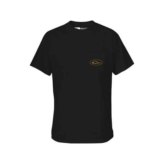 Drake Men's Americana Blackout Lab T Shirt Black Medium