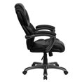 thumbnail image 3 of High Back Black Leather Executive Swivel Chair with Arms, 3 of 9