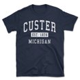 thumbnail image 1 of Custer Michigan Classic Established Men's Cotton T-Shirt, 1 of 1