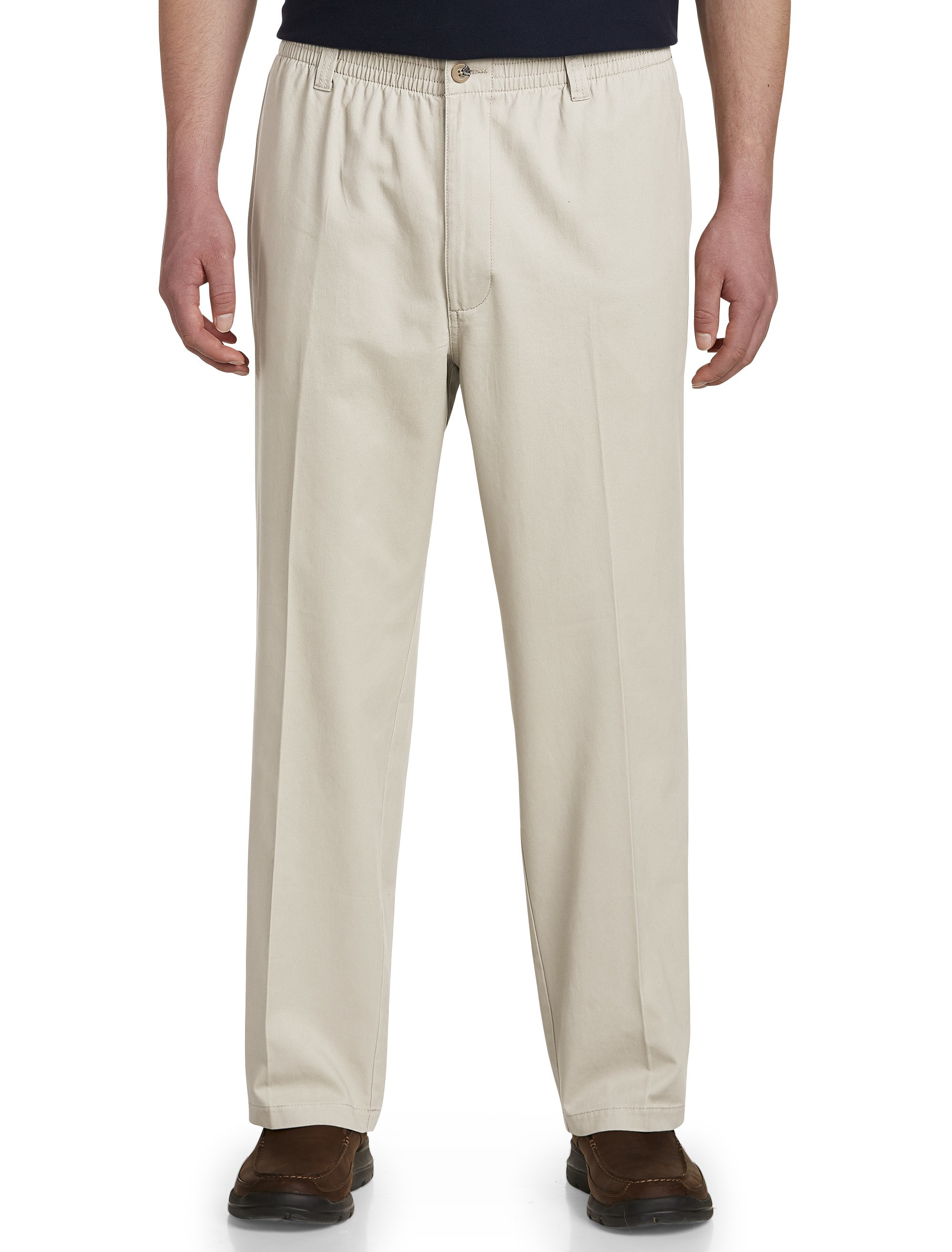 Elastic-Waist Pants, Stone 