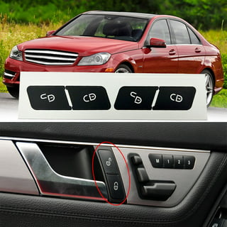 Unique Bargains Front Rear Left Right Door Armrest Window Switch Button Cover for Mercedes-Benz E550 2010-2015 Black