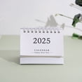 thumbnail image 1 of 2025 Solid Color Mini Desk Calendar Monthly Standing Metal Coil Calendar Table Planner for Home Office School, 1 of 10
