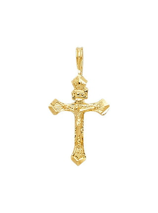 Small Cross Metal Charms, Gold, 3/4-Inch, 50-Count 