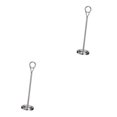 thumbnail image 2 of Baohd Contemporary Table Number Holder Photo Stand for Trendy Hotel Settings Silvery 25cm 2Set, 2 of 6