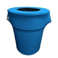 thumbnail image 1 of LA Linen Housse Extensible en Spandex pour Poubelle Ronde 44 Gallons, Turquoise, 1 of 1