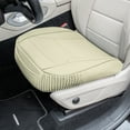 thumbnail image 5 of FH Group Car Seat Cushion – Durable PU Leather Bottom Seat Protector, Water Resistant for Car, Sedan, Truck, SUV Solid Beige, 5 of 8